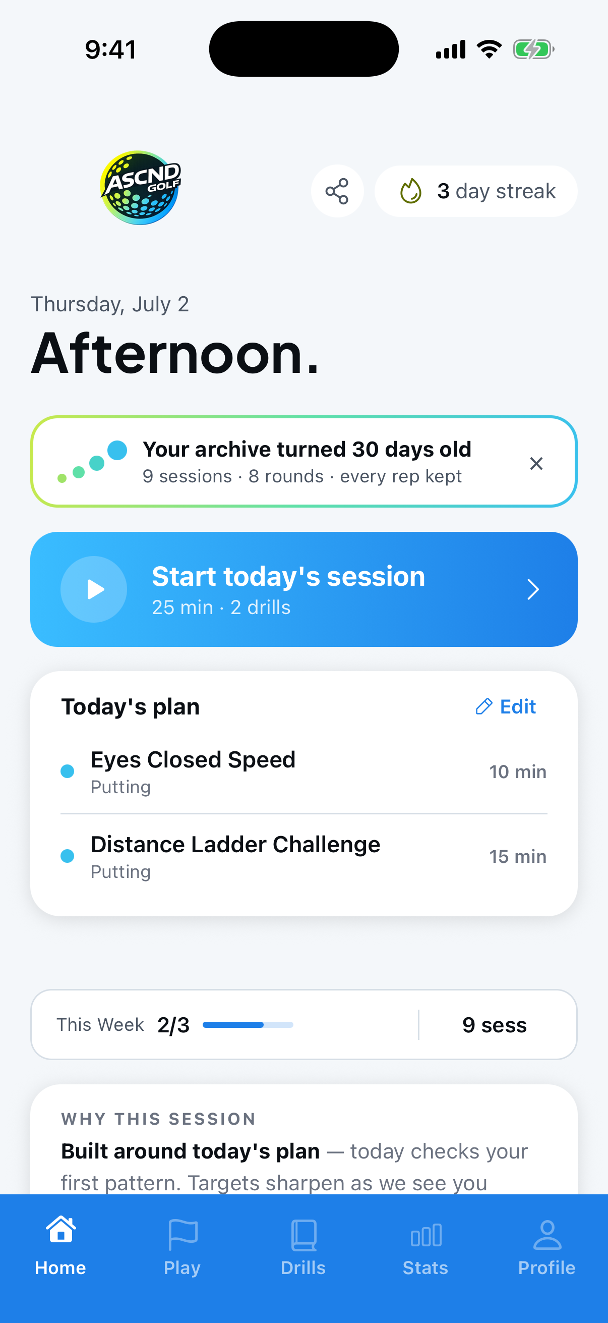 Home with Premium — record kept across launches